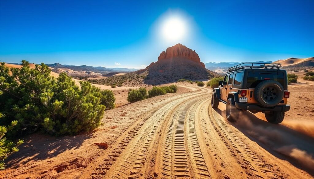 Off-road desert trails